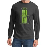Ford Tee Green Mustang Stripe Long Sleeve