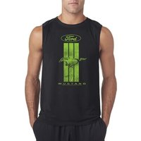 Ford Tee Green Mustang Stripe Sleeveless Shirt