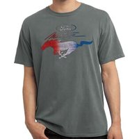 Ford Tee Mustang Red White and Blue Pigment Dyed Shirt