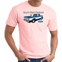 Ford Truck T-Shirt - Man's Best Friend Adult Pink Tee Shirt