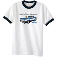 Ford Trucks T-Shirt Mans Best Friend Ringer Tee White/Black