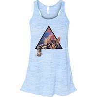 Galactic Cat Ladies Flowy Racerback
