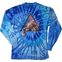 Galactic Cat Long Sleeve Tie Dye Shirt