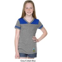 Girls Pineapple Patch Bottom Print Football Tee