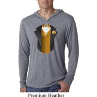 Gold Vest Tuxedo Lightweight Hoodie Shirt