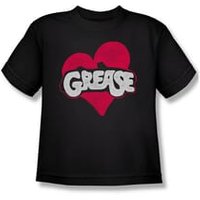 Grease Shirt Kids Heart Black Youth Tee T-Shirt