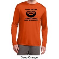 Great Beard Great Responsibility Mens Dry Wicking Long Sleeve Shirt