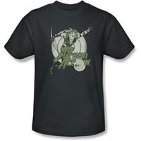 Green Arrow Kids T-shirt Right On Target DC Comics Youth Charcoal Tee