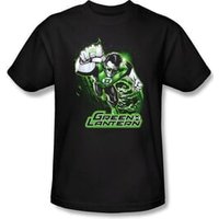 Green Lantern Kids Shirt Green and Gray Justice League Youth Black Tee