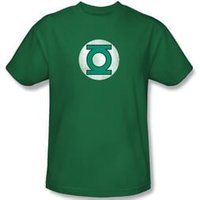 Green Lantern Kids T-shirt Distressed Logo Youth Kelly Green Tee
