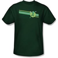 Green Lantern Kids T-shirt Lantern Stripe Logo Hunter Green Youth Tee
