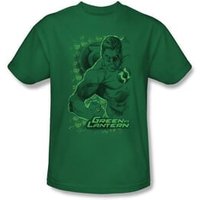 Green Lantern Kids T-shirt Pencil Energy Youth Kelly Green Tee