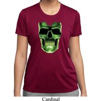 Halloween Glow Bones Ladies Moisture Wicking Shirt
