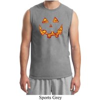 Halloween Jack O Lantern Skull Mens Muscle Shirt