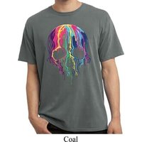 Halloween Melting Skull Pigment Dyed Shirt
