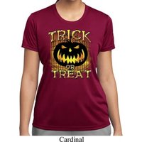 Halloween Trick or Treat Ladies Moisture Wicking Shirt