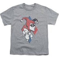 Harley Quinn Shirt Kids Profile Athletic Heather T-Shirt
