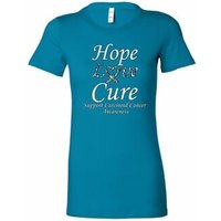 Hope Love Cure Carcinoid Cancer Ladies Longer Length Shirt