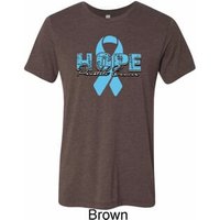 Hope Prostate Cancer Mens Tri Blend Crewneck Shirt