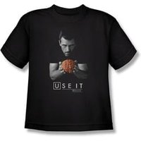 House Shirt Kids Use It Black T-Shirt