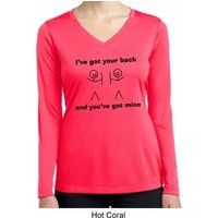 I've Got Your Back Ladies Dry Wicking Long Sleeve Shirt