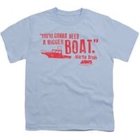 Jaws Shirt Kids Bigger Boat Light Blue T-Shirt