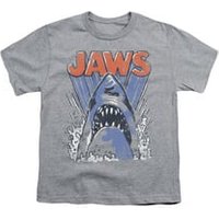 Jaws Shirt Kids Comic Splash Athletic Heather T-Shirt