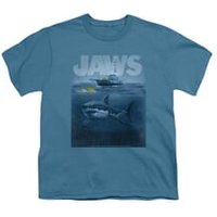Jaws Shirt Kids Fishing Slate T-Shirt