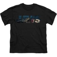 Jaws Shirt Kids Logo Cut Out Black T-Shirt