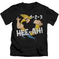 Johnny Bravo Shirt Kids 123 Black Youth Tee T-Shirt