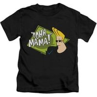 Johnny Bravo Shirt Kids Oohh Mama Black Youth Tee T-Shirt