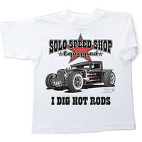 Kids Classic Car Tee Shirt - Solo Speed Shop Hot Rods
