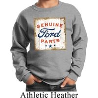 Kids Ford Sweatshirt Distressed Genuine Ford Parts Sweat Shirt
