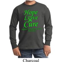 Kids Lymphoma Cancer Hope Love Cure Youth Long Sleeve