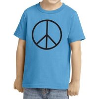 Kids Peace Shirt Basic Peace Black Toddler Tee T-Shirt
