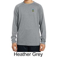 Kids Pineapple Patch Pocket Print Youth Dry Wicking Long Sleeve