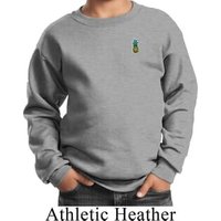 Kids Pineapple Patch Pocket Print Youth Sweatshirt