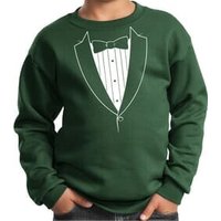 Kids Sweatshirt Basic White Tuxedo Sweat Shirt