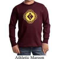 Kids Yoga Diamond Manipura Youth Long Sleeve