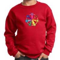 Kids Yoga Sweatshirt 7 Chakra Circle Sweat Shirt