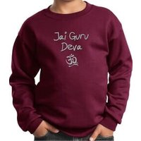 Kids Yoga Sweatshirt Jai Guru Deva Sweat Shirt
