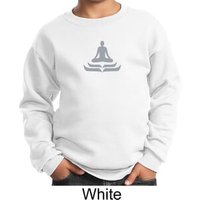 Kids Yoga Sweatshirt Lotus Pose Meditation Youth Sweat Shirt