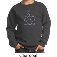 Kids Yoga Sweatshirt Namaste Lotus Pose Sweat Shirt