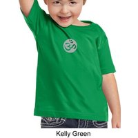 Kids Yoga T-shirt Om Symbol Small Print Toddler Tee Shirt