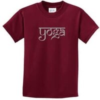 Kids Yoga T-shirt Sanskrit Yoga Text Youth Tee