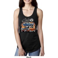 Ladies Dodge Blue and Orange Super Bee Ideal Racerback