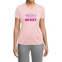 Ladies Fitness Shirt Every Beauty Needs a Beast Moisture Wicking Tee