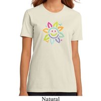 Ladies Flower Shirt Sunflower Organic Tee T-Shirt
