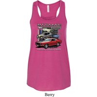 Ladies Ford Classic Mustangs Untamed Flowy Racerback