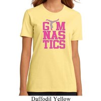 Ladies Gymnastics Shirt Gymnastics Text Organic Tee T-Shirt